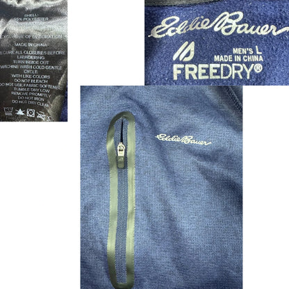 Eddie Bauer Blue Zip Up-L Hoodie
