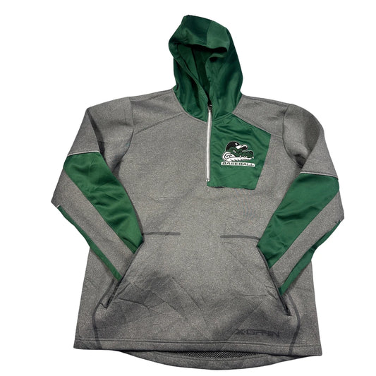 Xgain® Grey Green Half Zip Hoodie Performance Fleece-M
