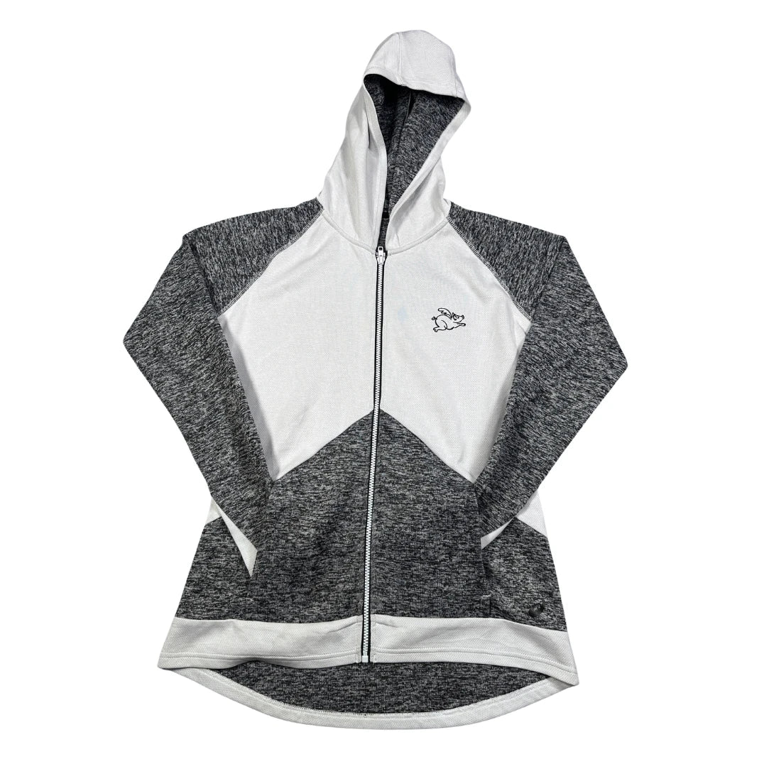 ASICS White Colorblock Performance-L Hoodie