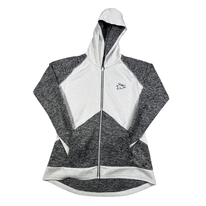 ASICS White Colorblock Performance-L Hoodie