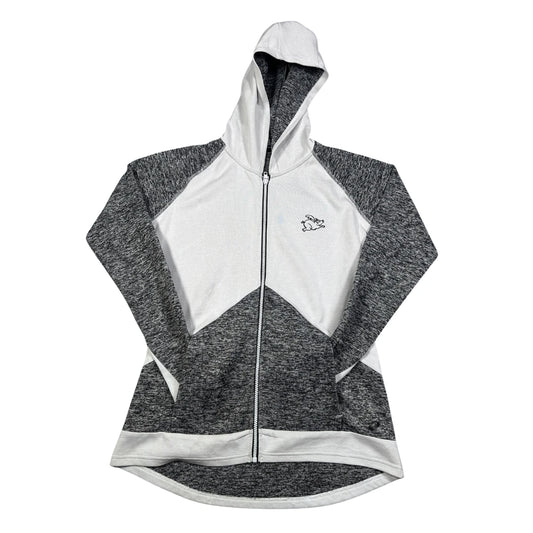 ASICS White Colorblock Performance-L Hoodie