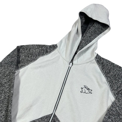 ASICS White Colorblock Performance-L Hoodie