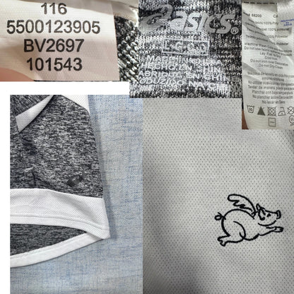 ASICS White Colorblock Performance-L Hoodie