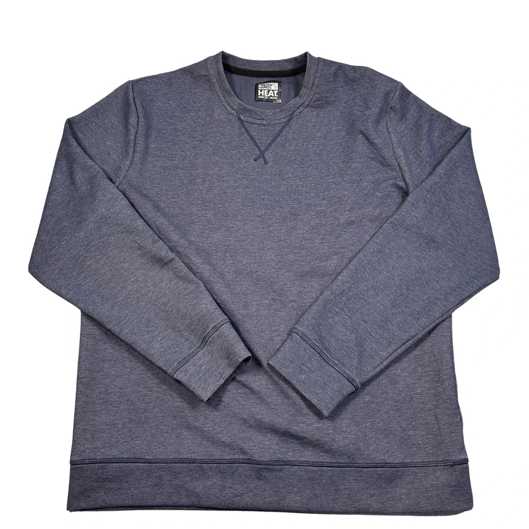 32 Degrees Heat Navy Crewneck Sweatshirt-M Sweatshirts
