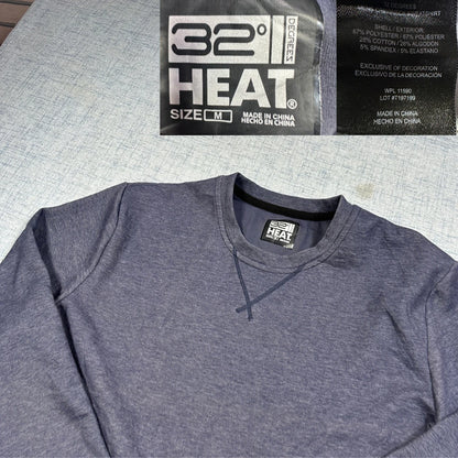 32 Degrees Heat Navy Crewneck Sweatshirt-M Sweatshirts