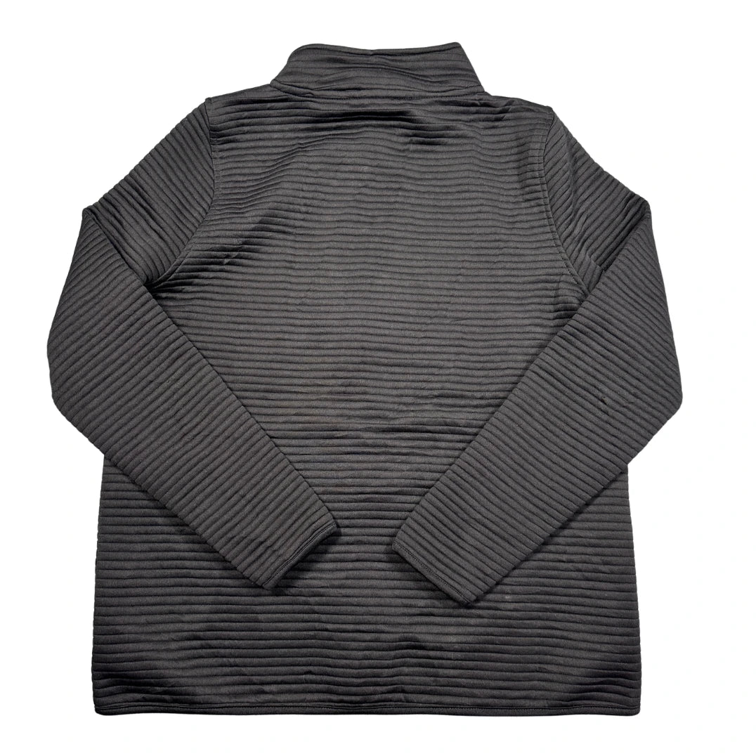 Vogo® Charcoal Ribbed Zip Jacket-M