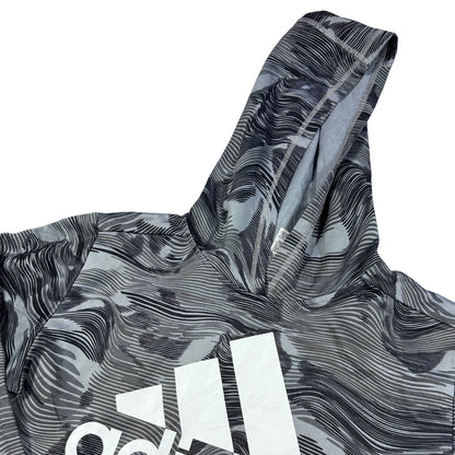 Adidas Grey Pullover Hoodie-YL Hoodies