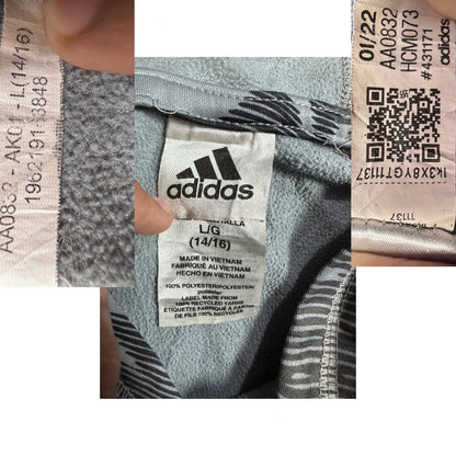 Adidas Grey Pullover Hoodie-YL Hoodies