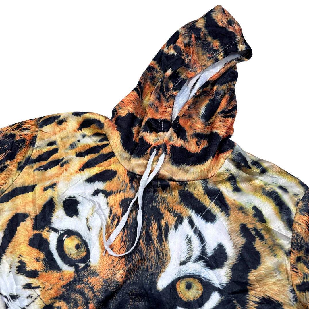Unbranded Multicolor Tiger Graphic Hoodie-2XL