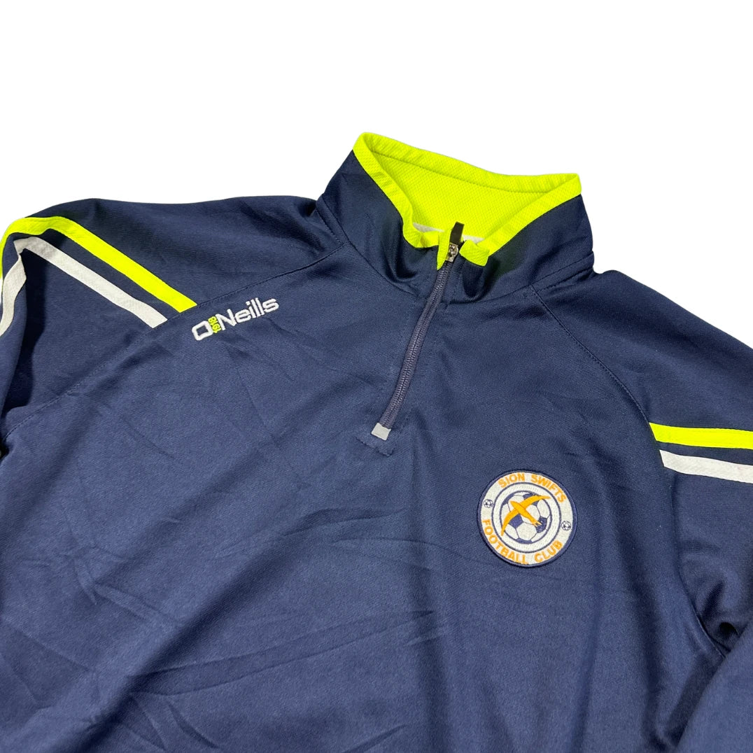O Neills Navy Quarter Zip-S Jacket