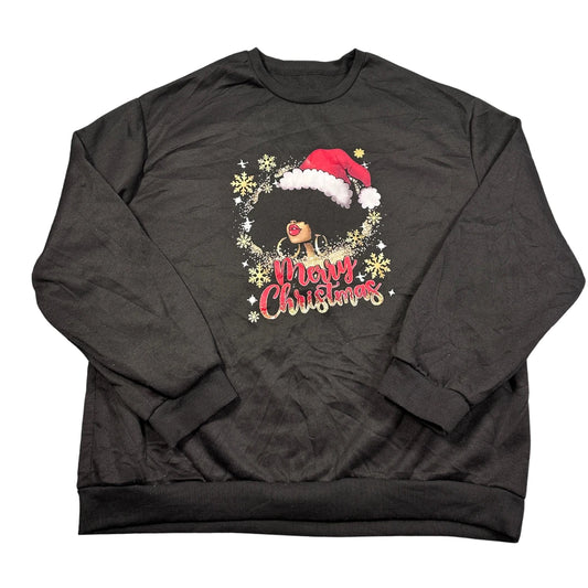 Shein Black Graphic Sweatshirt-XL Sweatshirts