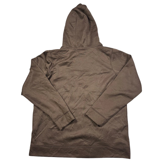 Under Armour® Brown Storm Antler Logo Pullover Hoodie-Youth L