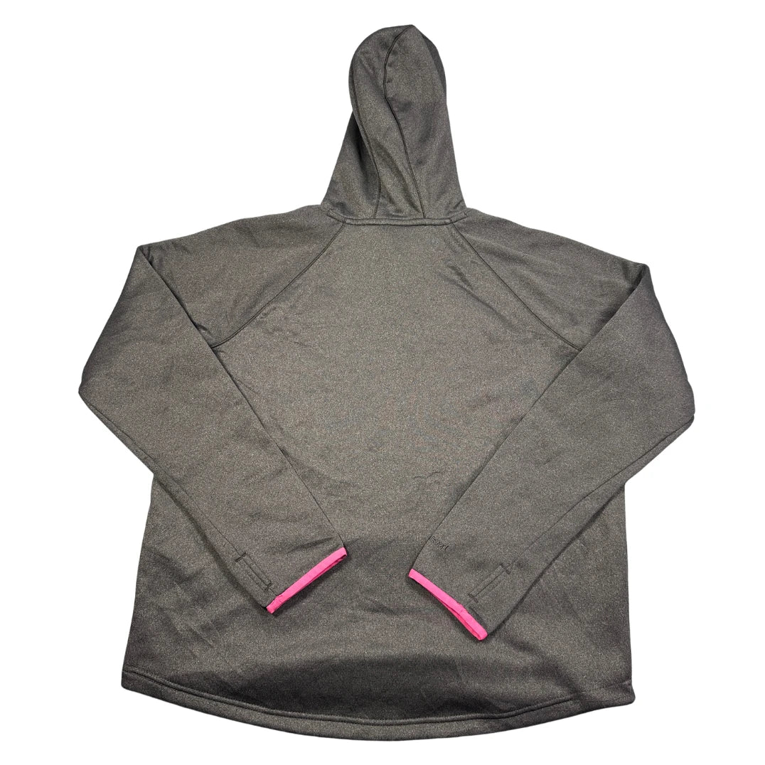 Under Armour® Charcoal Pink ColdGear Storm Fleece Pullover Hoodie-L