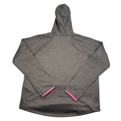 Under Armour® Charcoal Pink ColdGear Storm Fleece Pullover Hoodie-L