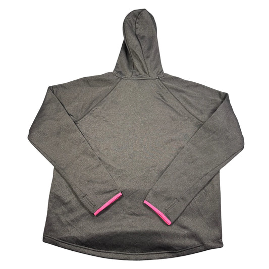 Under Armour® Charcoal Pink ColdGear Storm Fleece Pullover Hoodie-L