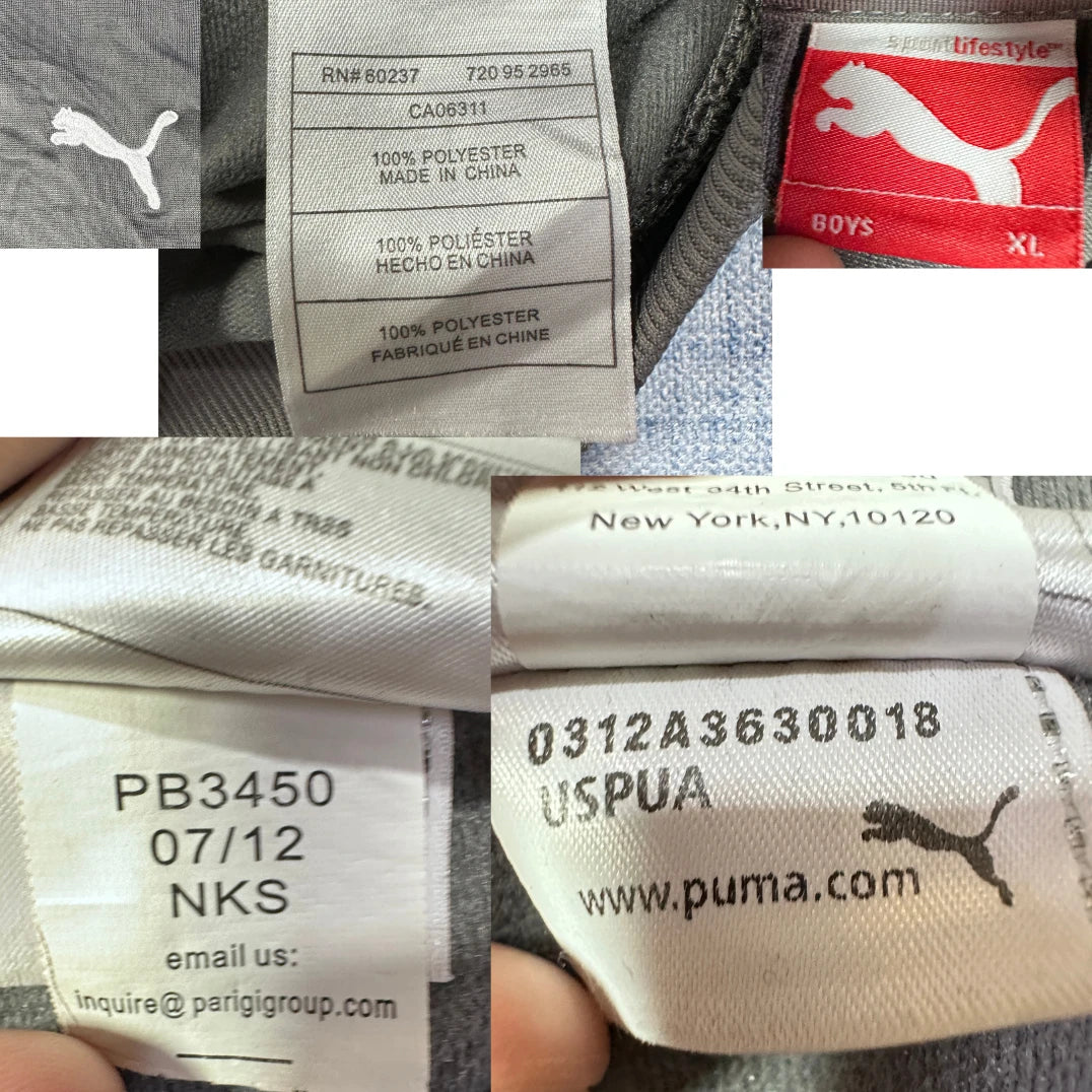 Puma White Kids' Jacket-Boys XL Jackets