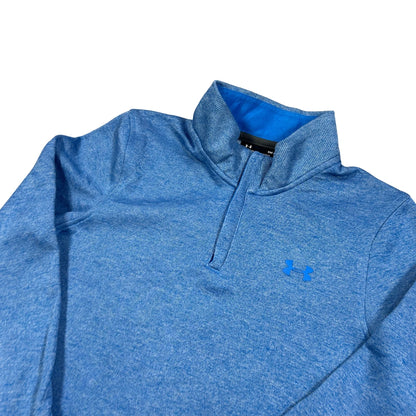 Under Armour® Blue Heather ColdGear Storm Sweater Fleece Quarter Zip-S