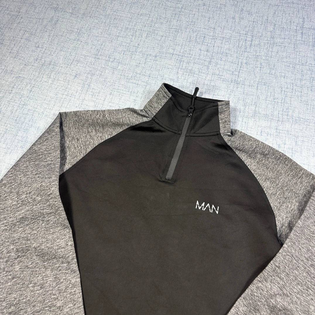 BoohooMAN Black Training Top-XS Jacket