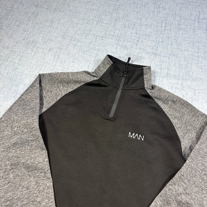 BoohooMAN Black Training Top-XS Jacket