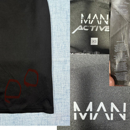 BoohooMAN Black Training Top-XS Jacket