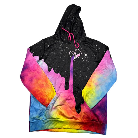 Unbranded Black Galaxy Graphic Hoodie-S