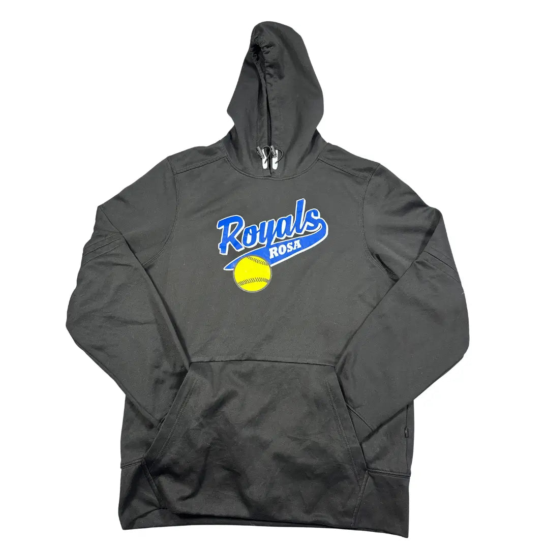 Pennant® Black Softball Graphic Hoodie-S