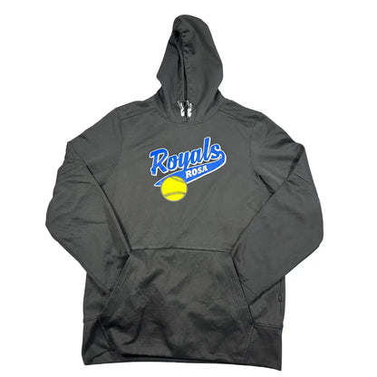 Pennant® Black Softball Graphic Hoodie-S