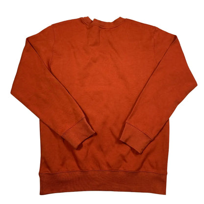 Arrive Guide® Orange Embroidered Crewneck Sweatshirt-S