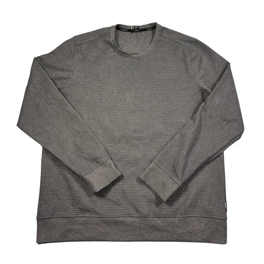 Gerry® Grey Striped Crewneck Sweatshirt-L