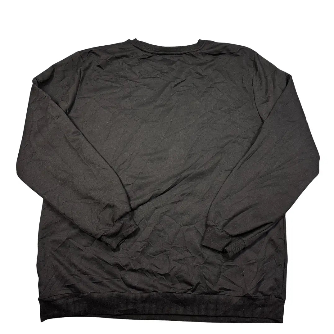 Unbranded Black Graphic Sleeve Sweatshirt-XL