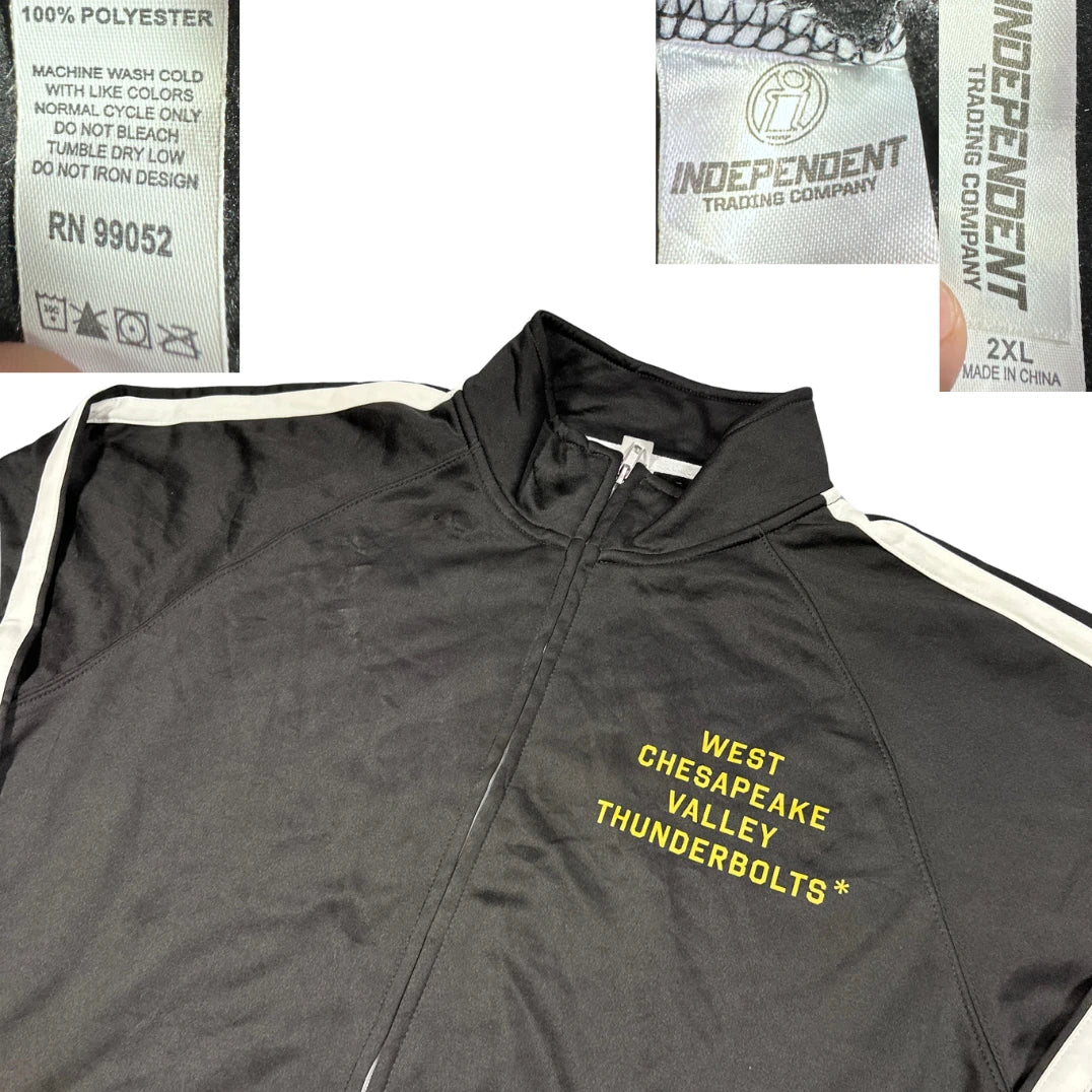 Independent Trading® Black Track Jacket-2XL