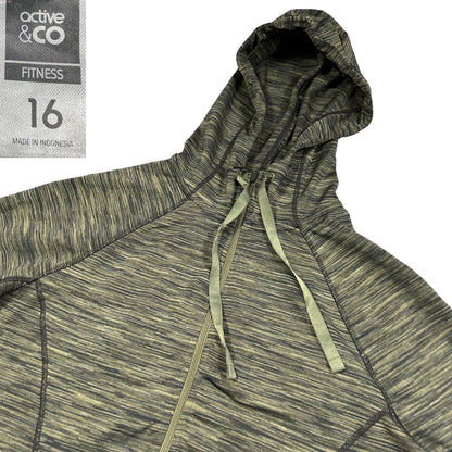 Active & Co® Olive Space Dye Zip Hoodie-16