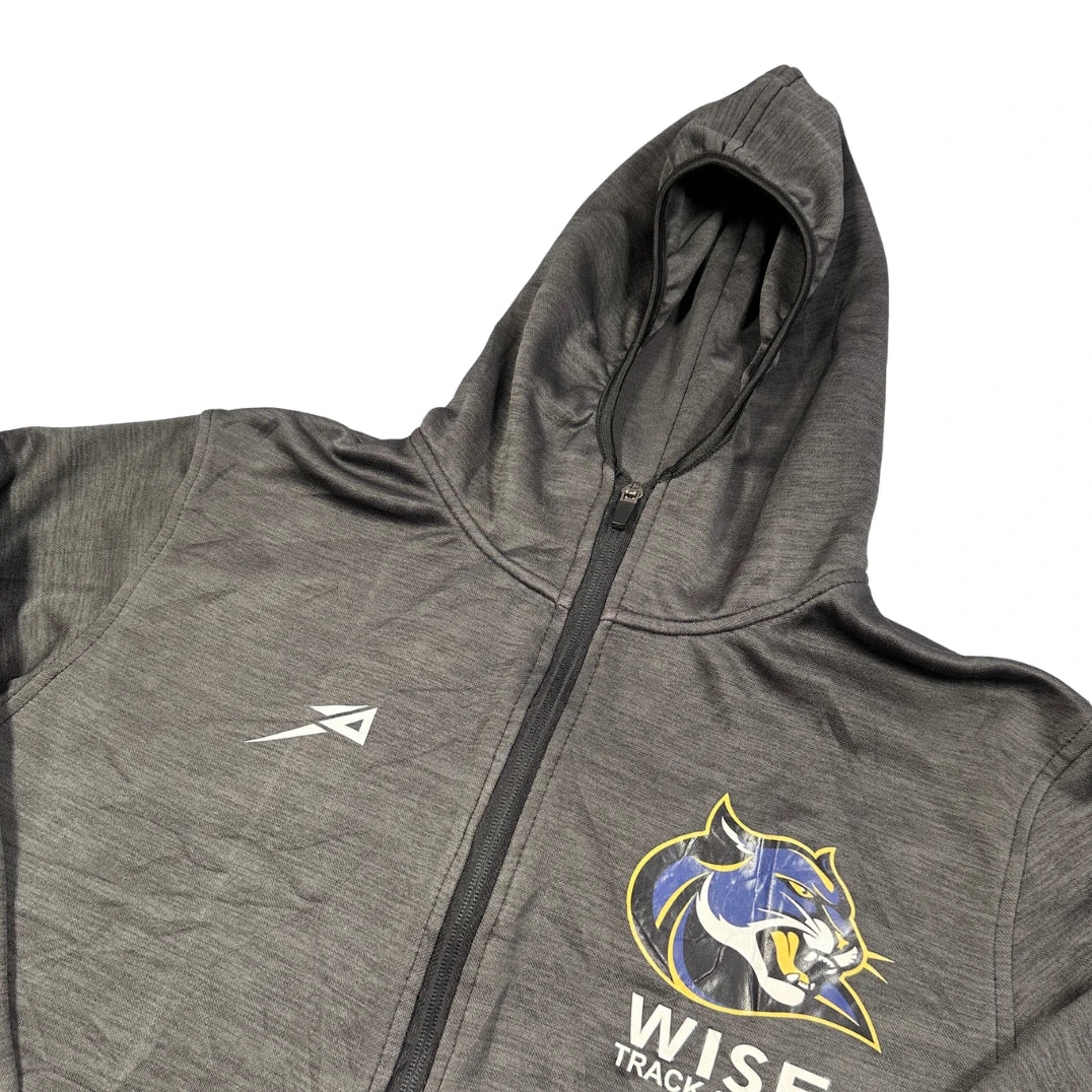 Unbranded Grey Track Team Zip Hoodie-S