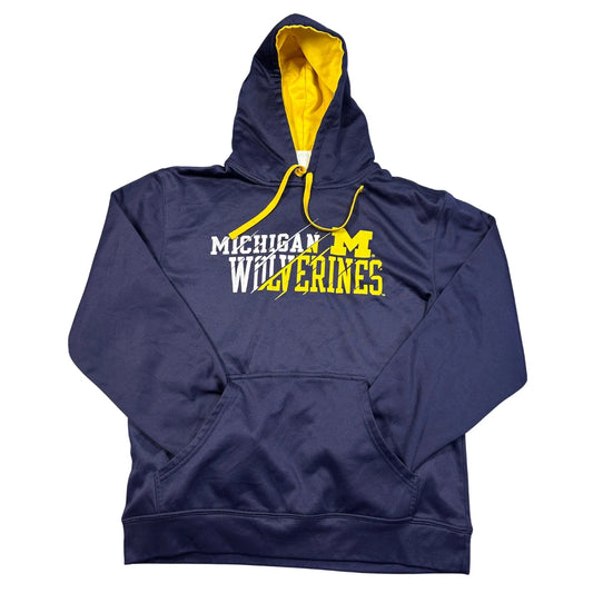 Unbranded Navy Yellow Graphic Hoodie-M