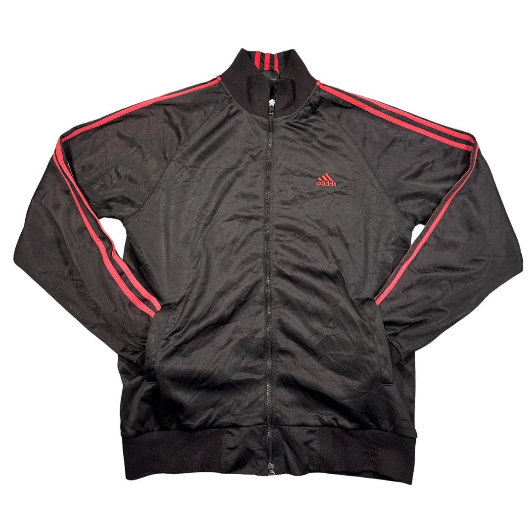 Adidas® Black Red 3-Stripe Track Jacket