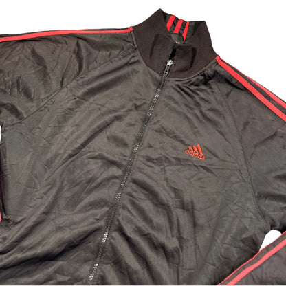 Adidas® Black Red 3-Stripe Track Jacket
