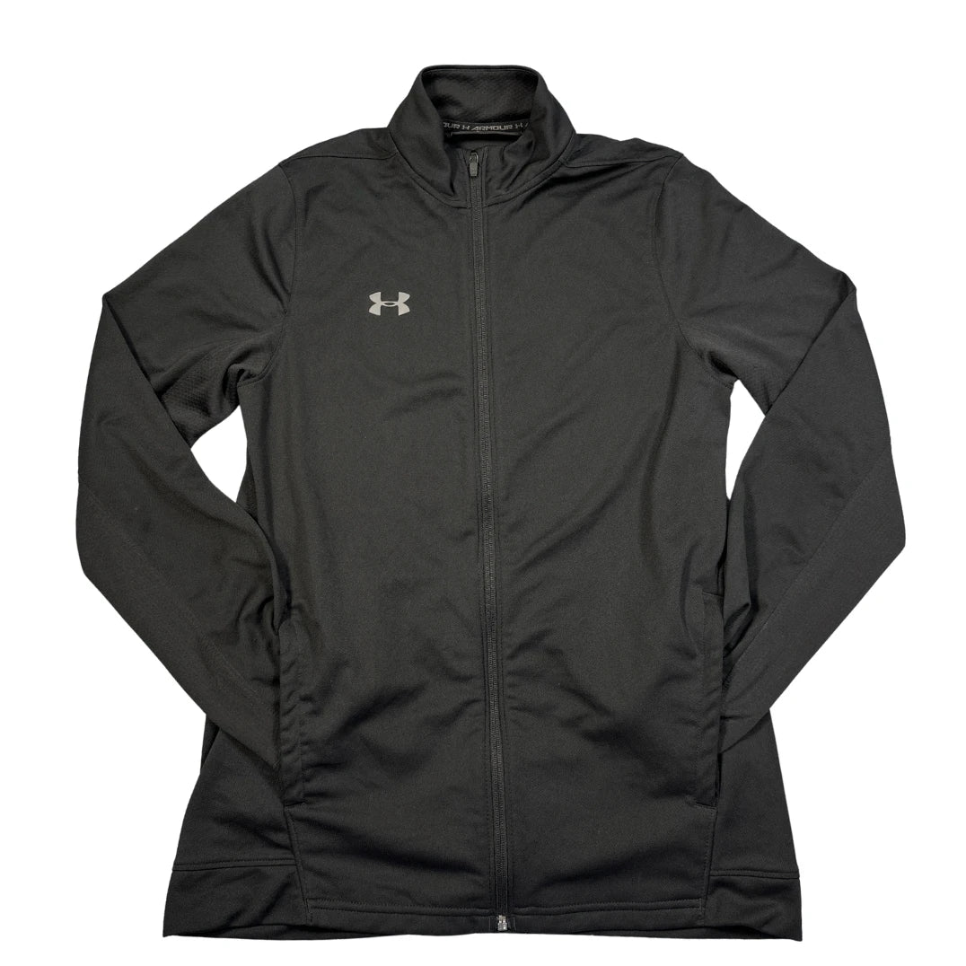 Under Armour® Black Fitted Track Jacket-M