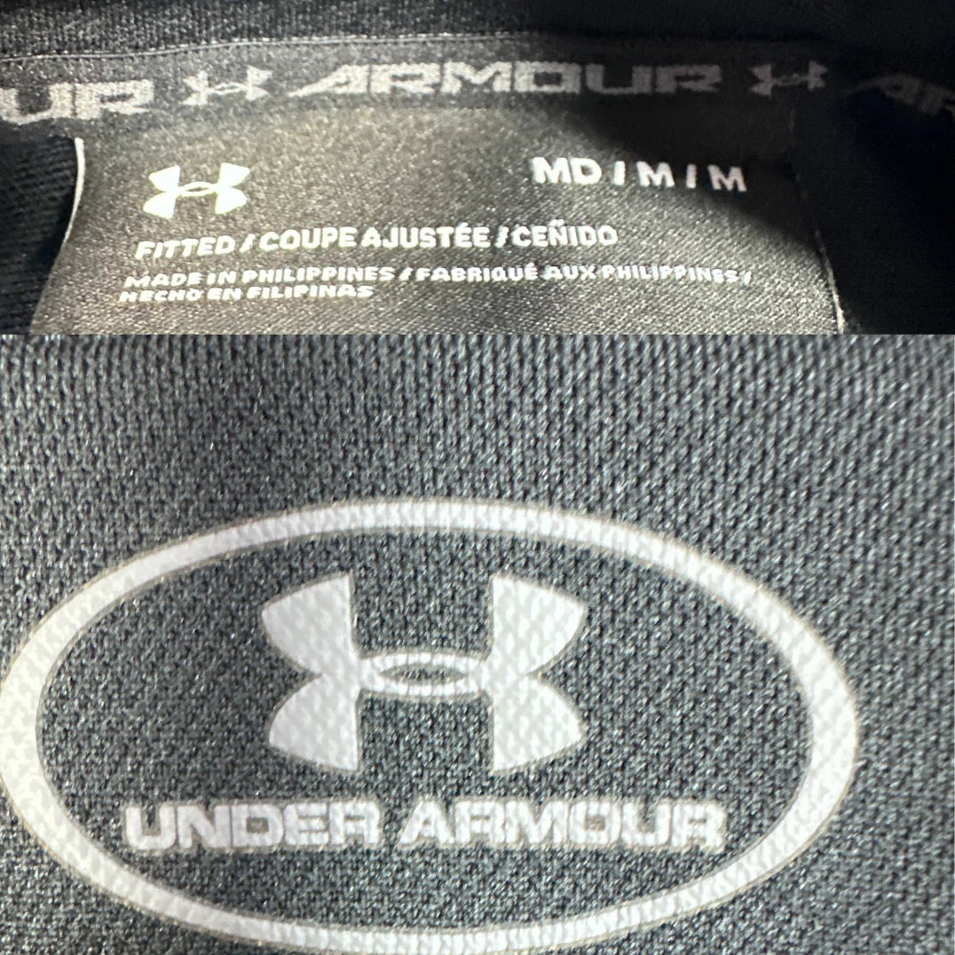 Under Armour® Black Fitted Track Jacket-M