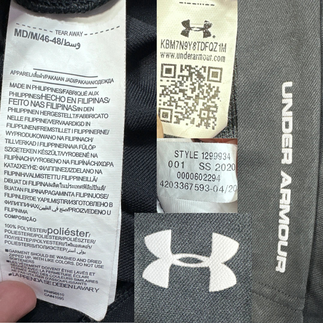 Under Armour® Black Fitted Track Jacket-M