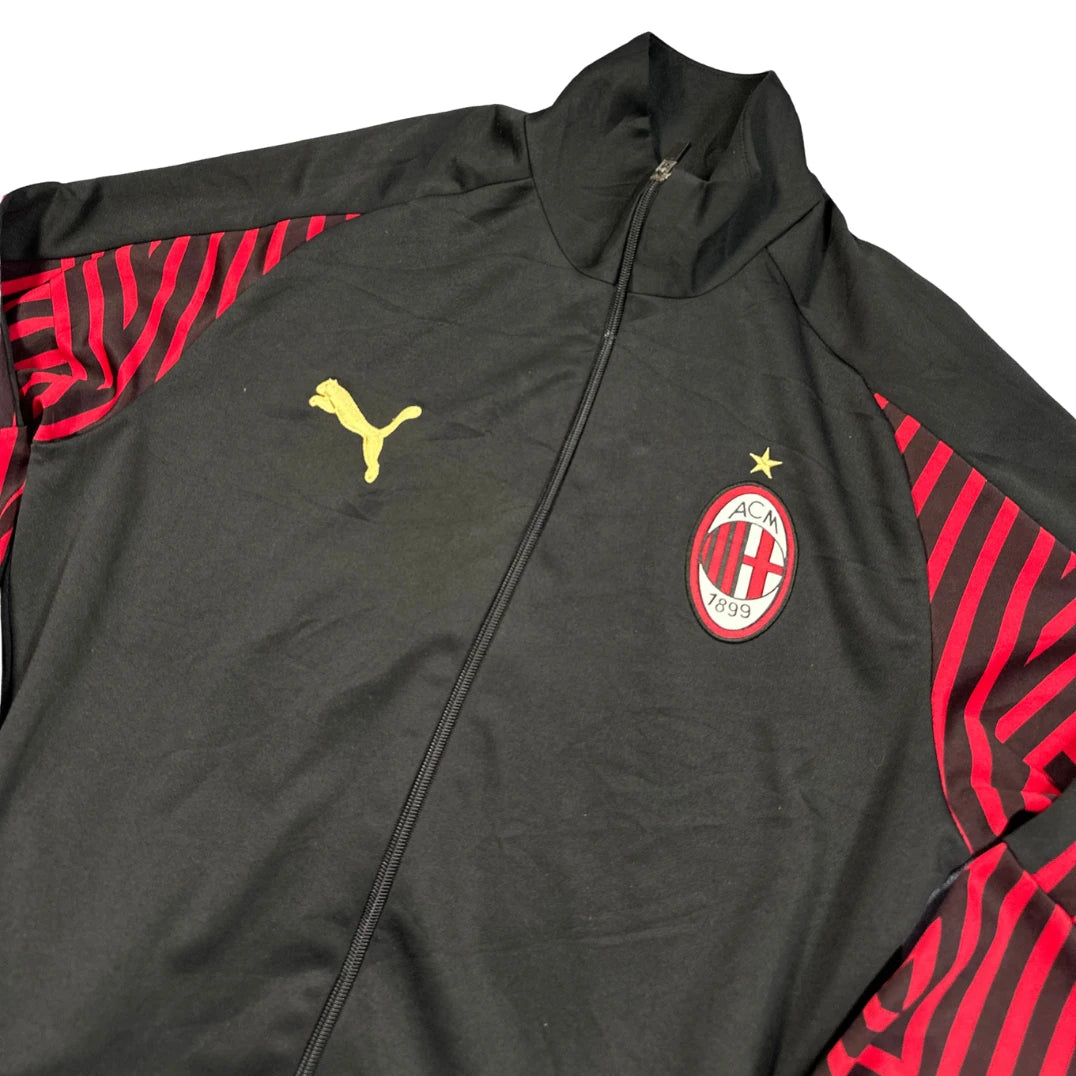 Puma® Black Red Stripe Track Jacket-YL