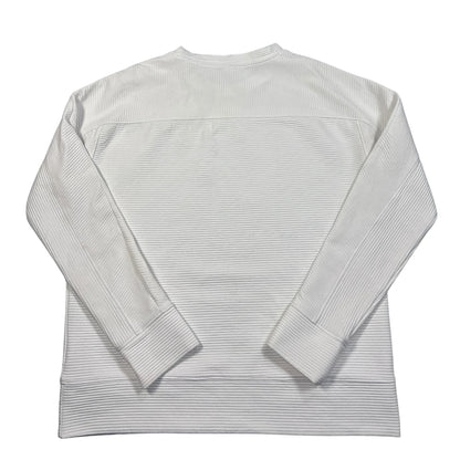 GapFit® White Ribbed Sweatshirt-S