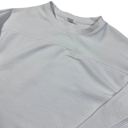 GapFit® White Ribbed Sweatshirt-S