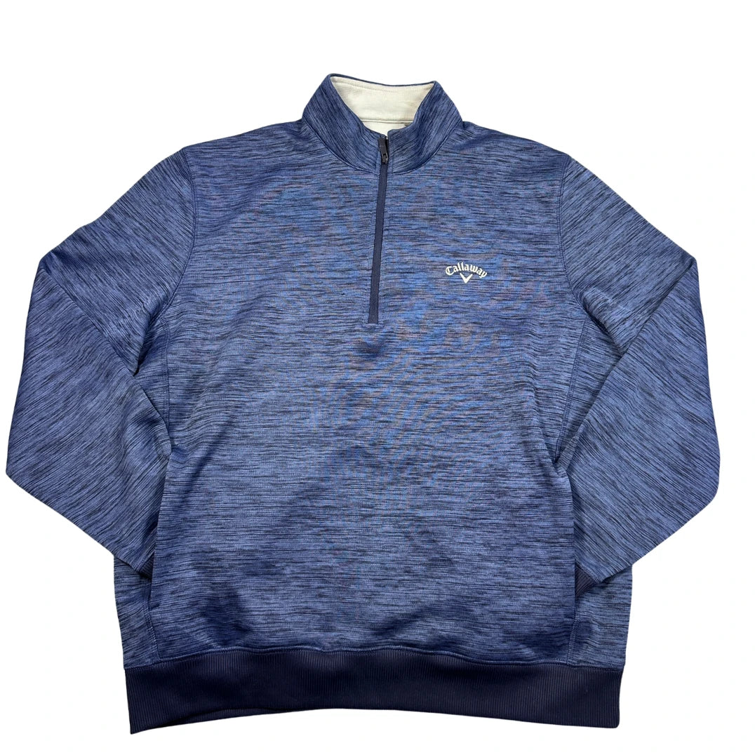 Callaway® Blue Space Dye Quarter Zip-L