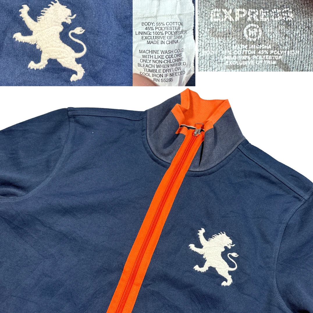 Express® Navy Orange Track Jacket-S