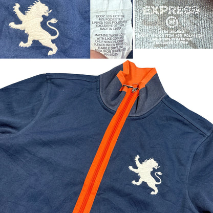 Express® Navy Orange Track Jacket-S