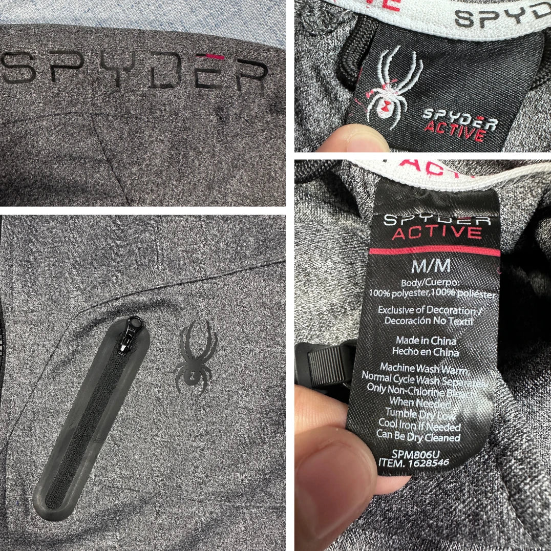 Spyder® Grey Active Zip Jacket-M