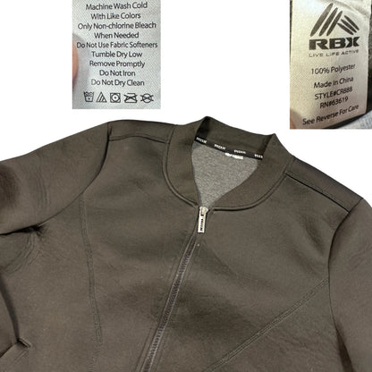 RBX® Black Scuba Bomber Zip Jacket-M