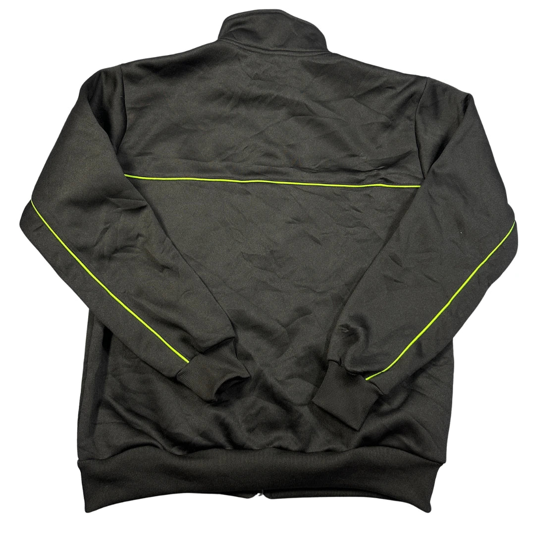 Unbranded Black Lime Piping Track Jacket-M