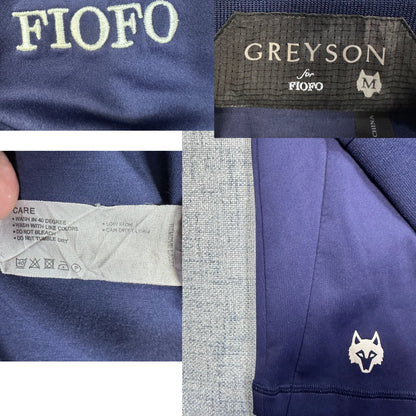 Greyson® Navy Quarter Zip Pullover-M