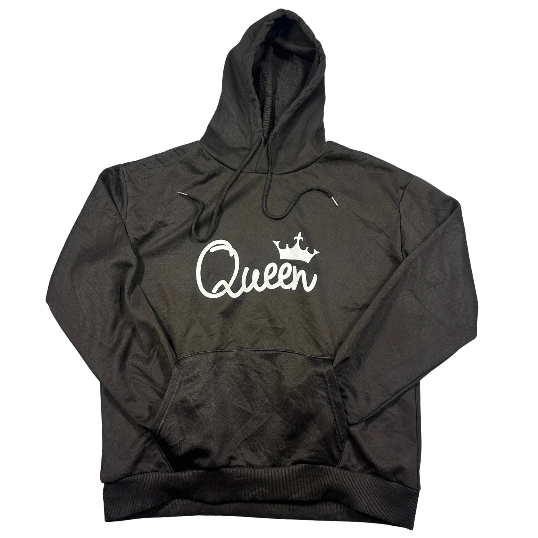 Unbranded Black Queen Print Hoodie-S
